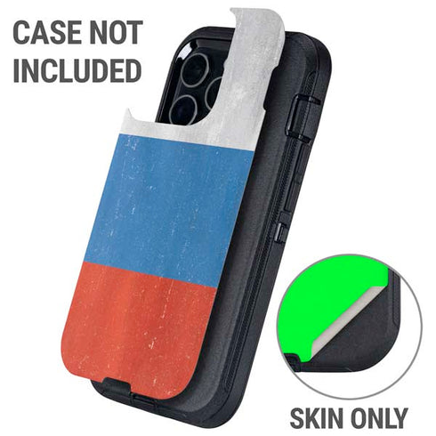 Russian Flag Distressed Otterbox Defender iPhone Skin